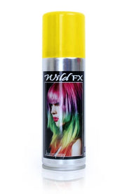 Laque jaune pour cheveux