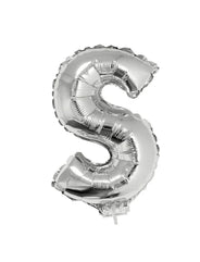 Ballon lettre argenté petit