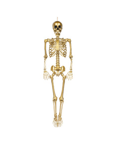 Hangdecoratie Skelet goud XL 160 cm Halloween
