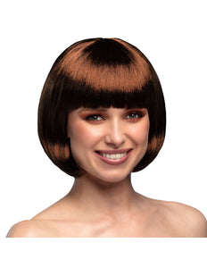Boland Boblijn pruik Cabaret chocoladebruin
