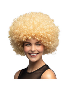 Boland Clown pruik afro krullen Groove blond