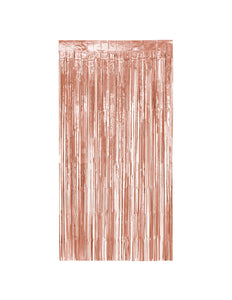 Boland Foliegordijn Metallic rosegoud