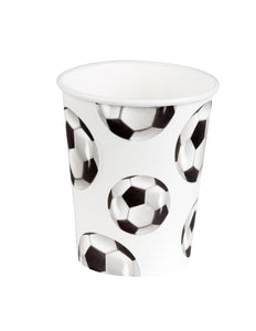 Boland Set 10 papieren bekertjes Voetbal