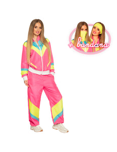Boland Trainingspak Retro babe neon roze