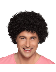 Boland Zwarte krul pruik Pop
