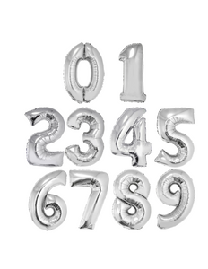 Funny Fashion Folieballon 102 cm zilver