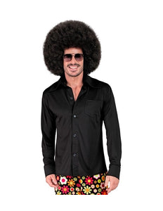 Widmann SRL 70's groovy heren shirt zwart