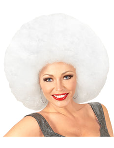 Widmann SRL Afro pruik mega groot wit