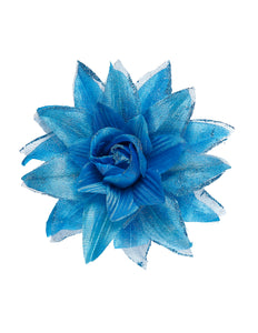 Widmann SRL Azuren bloemen haarclip met glitters