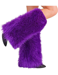 Widmann SRL Beenwarmers pluche paars Roos