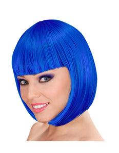 Widmann SRL Blauwe boblijn pruik Lou Lou