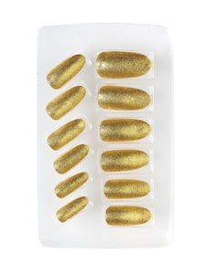 Widmann SRL Fluoriserende opplaknagels goud glitters