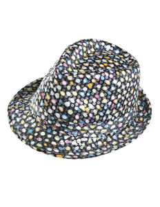 Widmann SRL Glitter gleufhoed met gekleurde pailletten