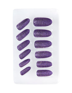 Widmann SRL Glitter opplaknagels paars