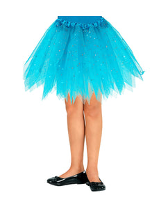 Widmann SRL Glitter tutu rok blauw kinderen