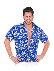 Widmann SRL Hawaii shirt blauw tropical Danny