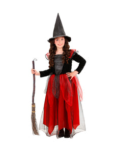 Widmann SRL Heksen kostuum Klaartje rood
