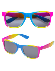 Widmann SRL Hippie bril regenboog karakter