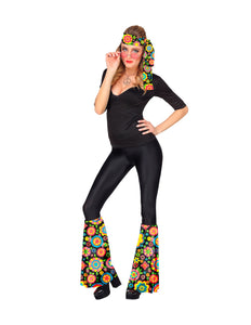 Widmann SRL Hippie verkleedset bloemenfeest unisex jaren-70