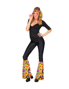 Widmann SRL Hippie verkleedset groovy cirkels unisex jaren-70