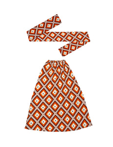 Widmann SRL Hippie verkleedset oranje unisex jaren-70