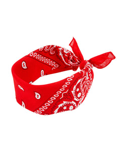 Widmann SRL Hoofdband bandana rood met motief