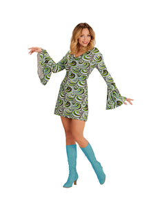 Widmann SRL Jaren 70 jurkje groovy waves