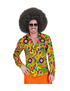 Widmann SRL Jaren 70 shirt groovy cirkels heren