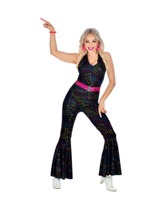 Widmann SRL Jumpsuit disco stijl zwart