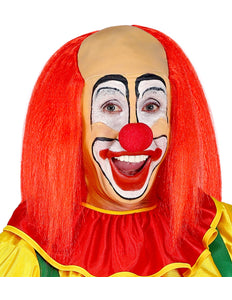 Widmann SRL Kale kop pruik clown met rood haar