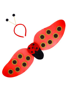 Widmann SRL Lieveheersbeestje vleugels met voelsprieten