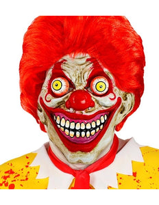 Widmann SRL Masker met wiebelende ogen horror clown Liv