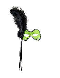 Widmann SRL Neon groene holografische Braziliaanse maskers