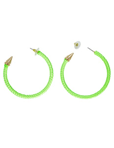 Widmann SRL Neon groene oorringen