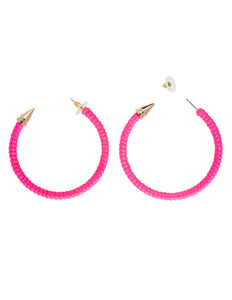 Widmann SRL Neon roze oorbellen voor