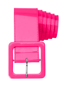 Widmann SRL Neon roze riem vinyl