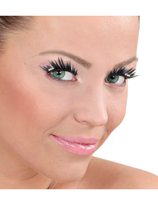 Widmann SRL Nepwimpers zwart puntig met strass