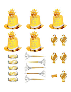 Widmann SRL Nieuw jaar versierset goud Happy New Year