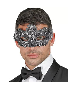 Widmann SRL Oogmasker theater zilver Jesse