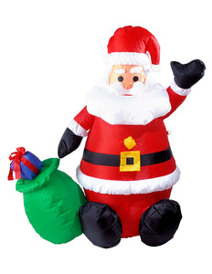 Widmann SRL Opblaasbare kerstman 122cm