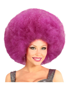 Widmann SRL Paarse oversized Afro pruik