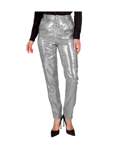 Widmann SRL Paillettenbroek dames Mara zilver