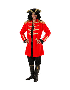 Widmann SRL Piratenjas kapitein Haak in rood