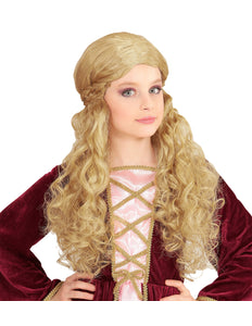 Widmann SRL Pruik Kind Middeleeuwen Blond