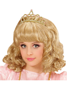 Widmann SRL Pruik, Prinses Blond Met Kroon Kind
