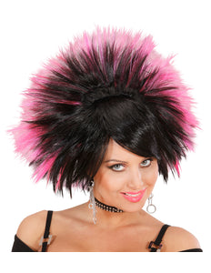 Widmann SRL Pruik Rock Prinses Zwart/Rose