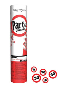 Funny Fashion Confetti shooter leeftijd 30 jaar verkeersborden