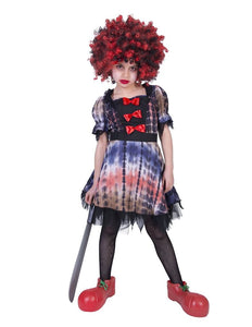 Funny Fashion Creepy Clown pak Luna meisje