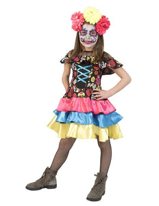 Funny Fashion Day of the dead pakje Muerto Mira meisje