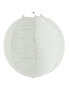 Funny Fashion Witte lampion nylon 50cm